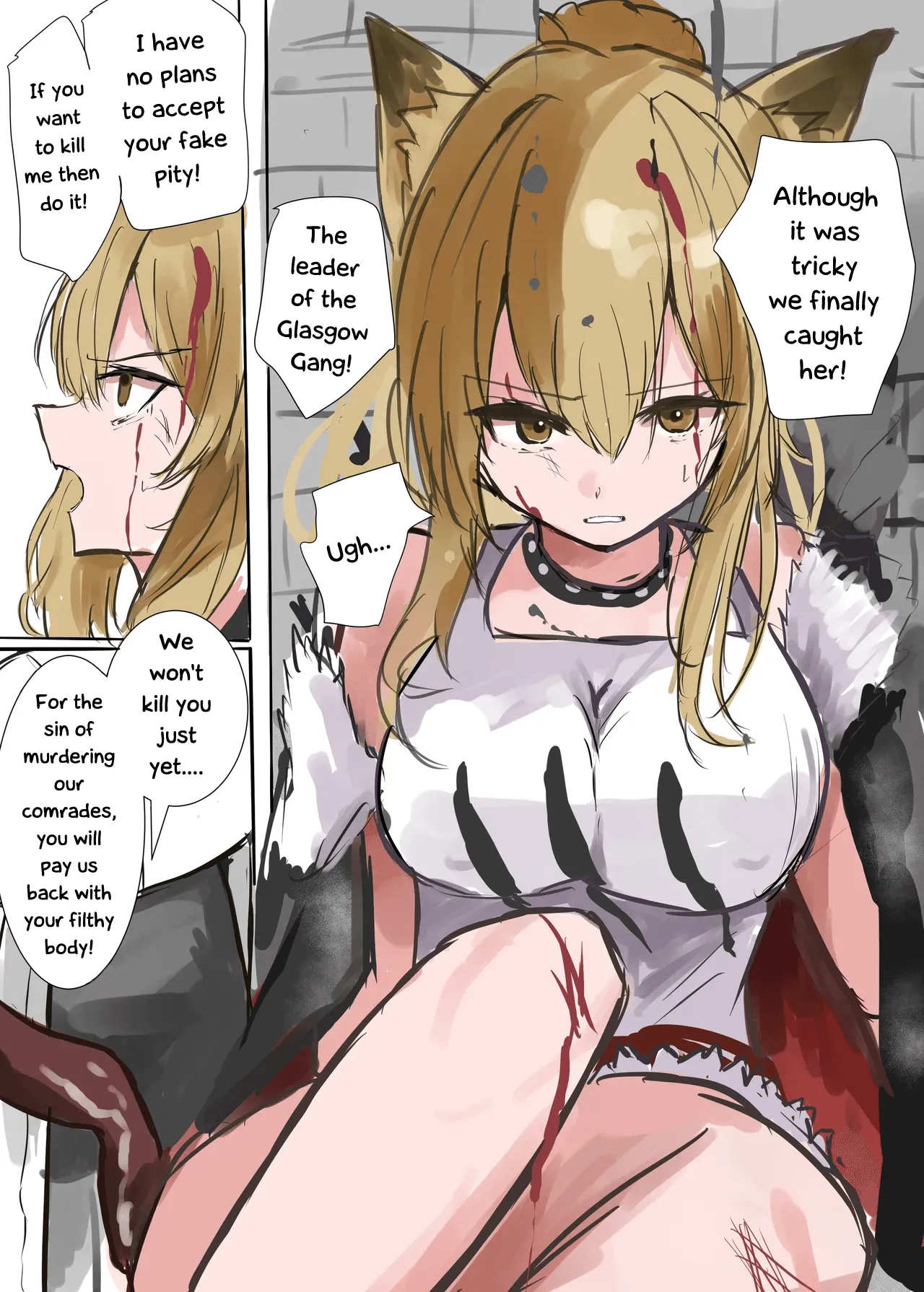 The Lion Queen's Defeat, Reduced to a Plaything for Sarkaz Tentacles page 1 full