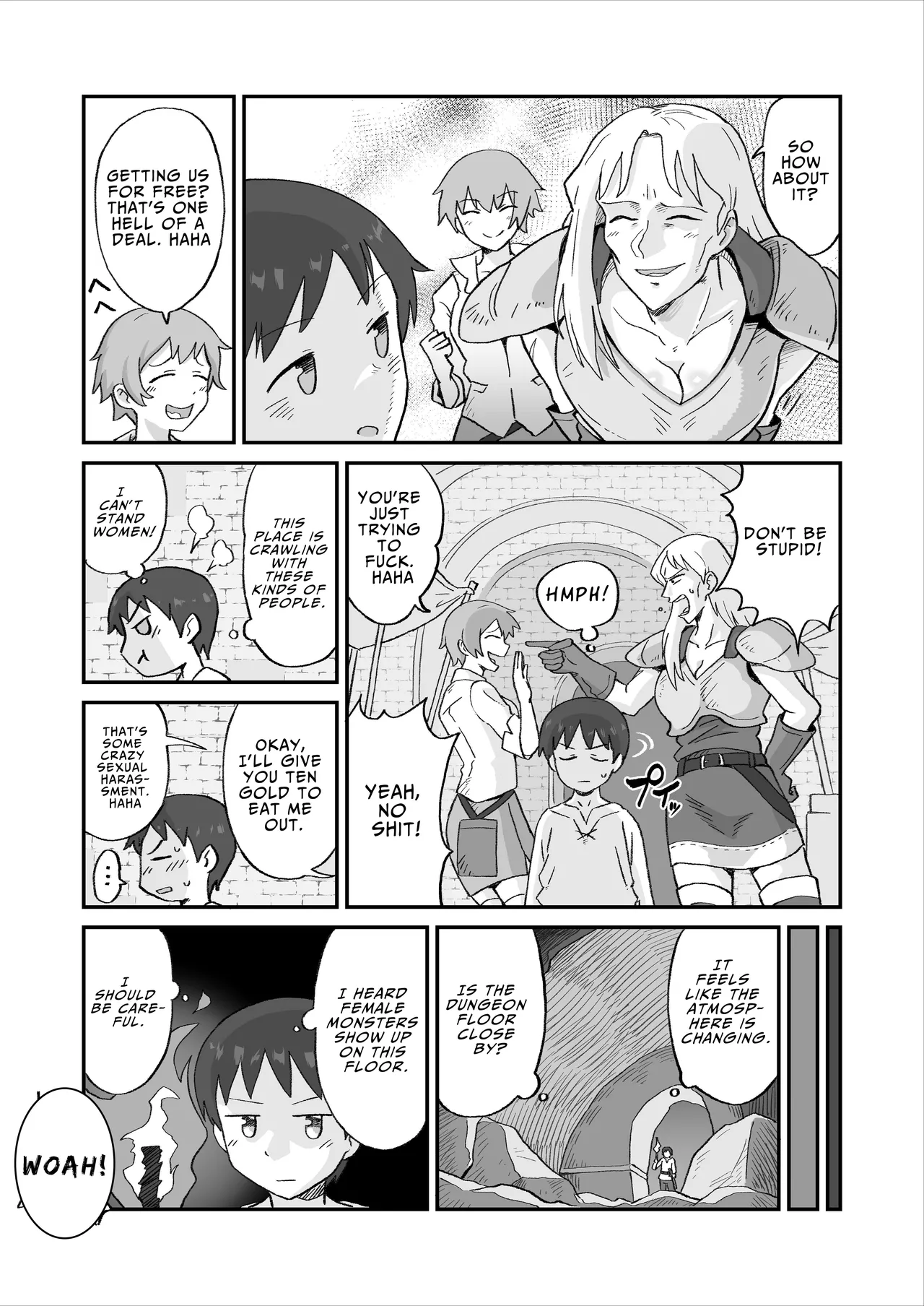 犯されダンジョン〜女性優位の世界でモンスターや冒険者に搾られる〜 | FUCK DUNGEON ~Cumsqueezed by Monsters and Adventurers in a Femdom World~ page 5 full