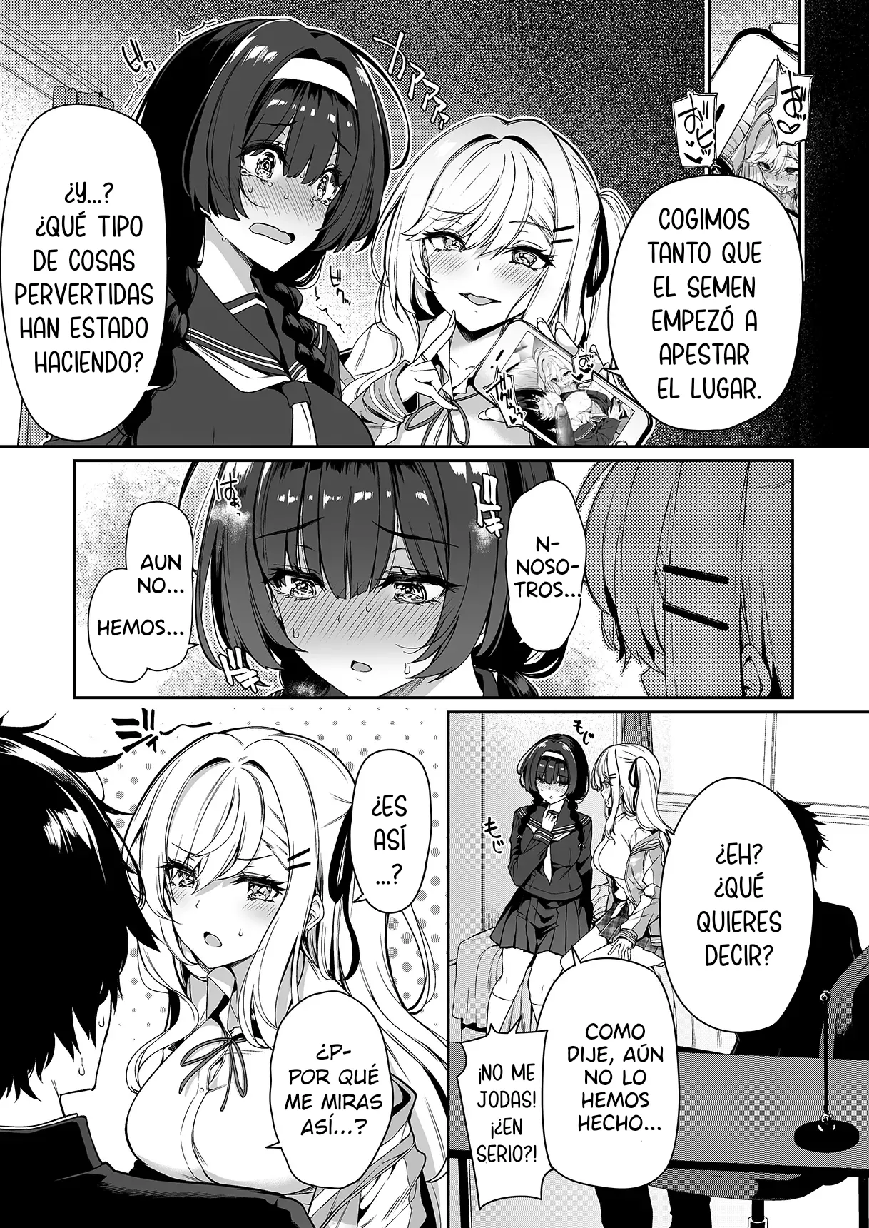 InCha Couple ga You Gal-tachi to SEX Training Suru Hanashi | La Tímida Pareja y las Brillantes Gals Tienen Entrenamiento Sexual Juntos page 10 full