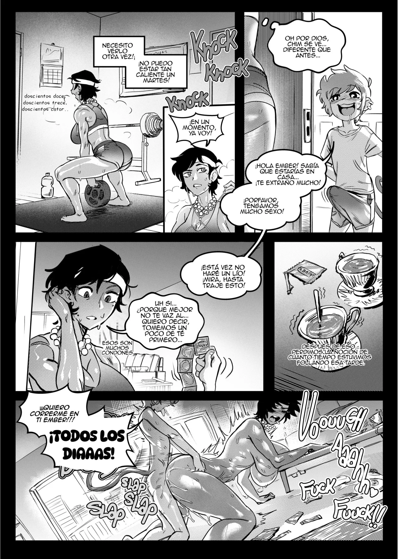Ember y Avira ¡Caos de Mono! Agradable page 8 full