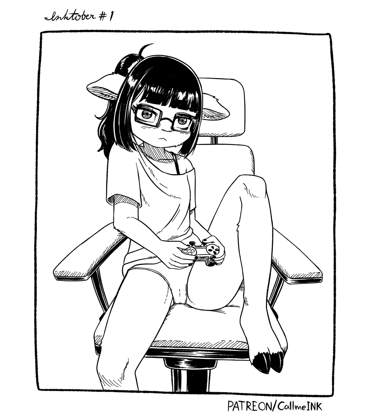 Inktober 2025 page 1 full