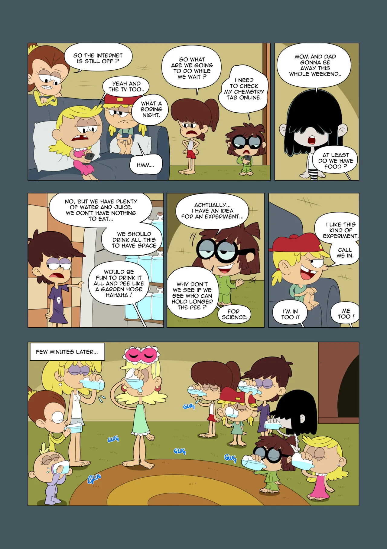 Loud House Pee Challenge page 1 full
