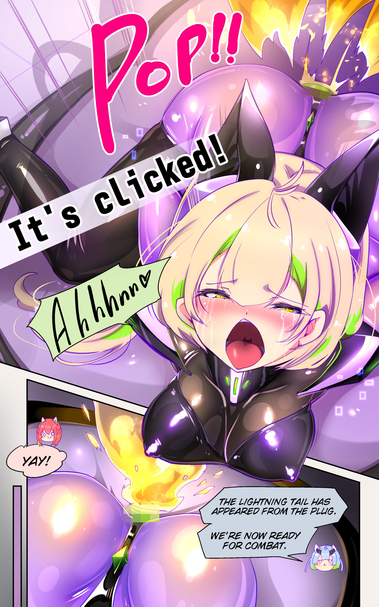 A manga about a girl who is reincarnated as a combat android, and then has a very erotic experience and turns evil - Senkou Heijo Prikke Tsana - page 12 full