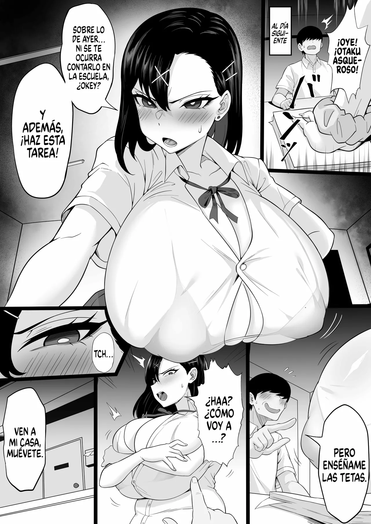 Bakunyuu Gal no Kakushigoto｜El Secreto de la Gal Tetona page 9 full