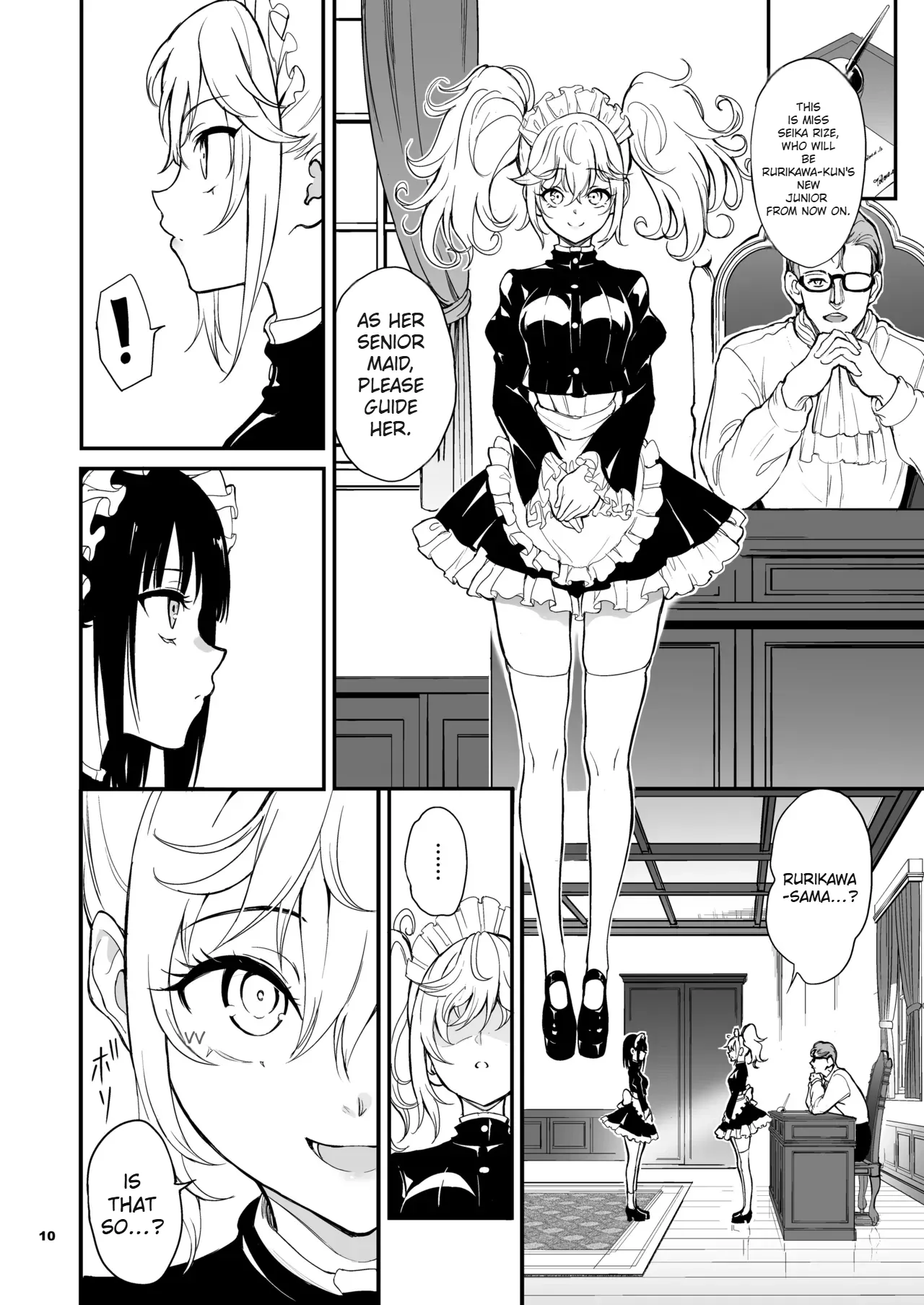 Maid Kyouiku. 8 -Botsuraku Kizoku Rurikawa Tsubaki- | 女仆教育。8 -没落貴族瑠璃川椿- page 10 full