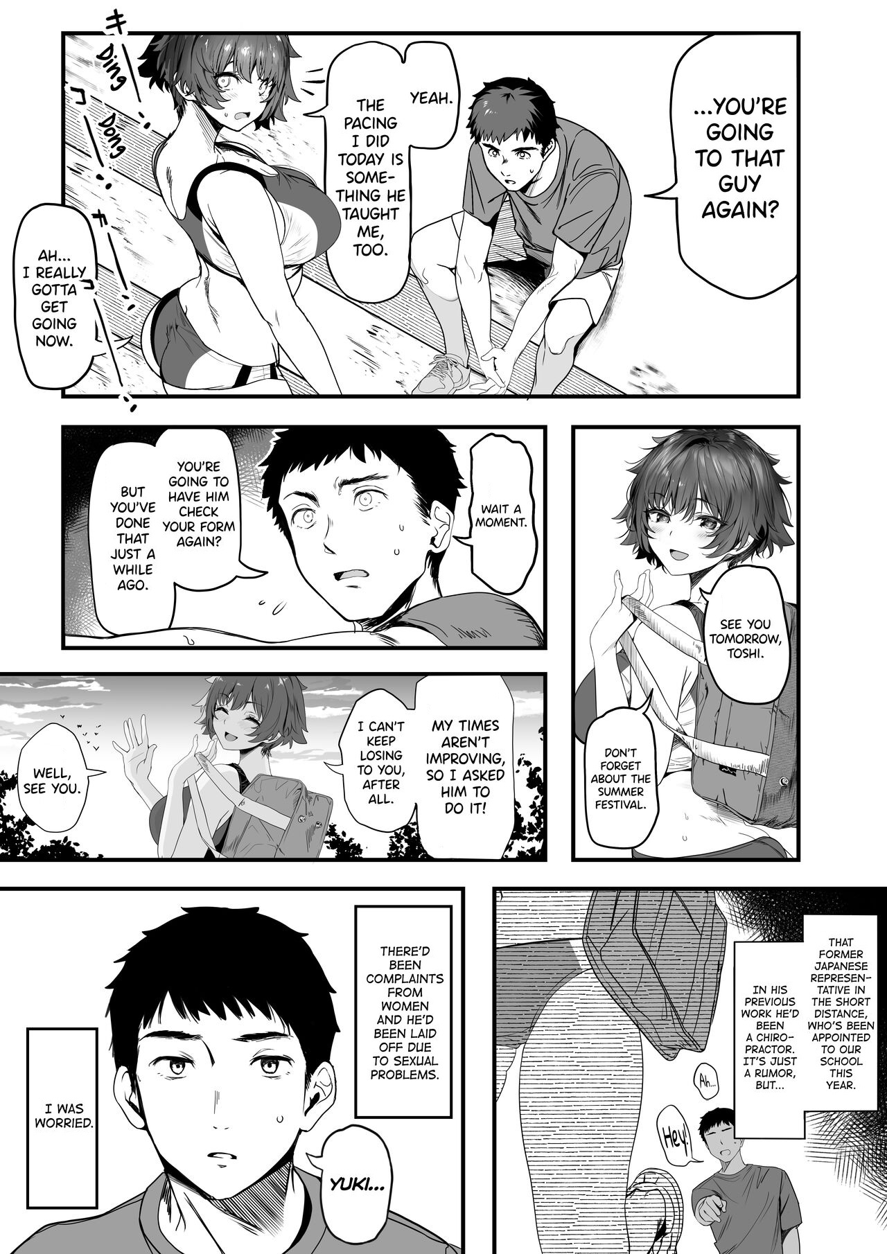 Rikujoubu no Bokukko Doukyuusei ga Chuunen Komon ni Mesu ni Sareru Ichibu Shijuu page 7 full