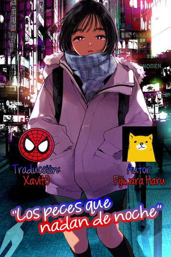 [Fujiwara Haru] Yoru o Oyogu Sakana-tachi wa｜Los peces que nadan de noche [Spanish] [Xavit0_0] cover