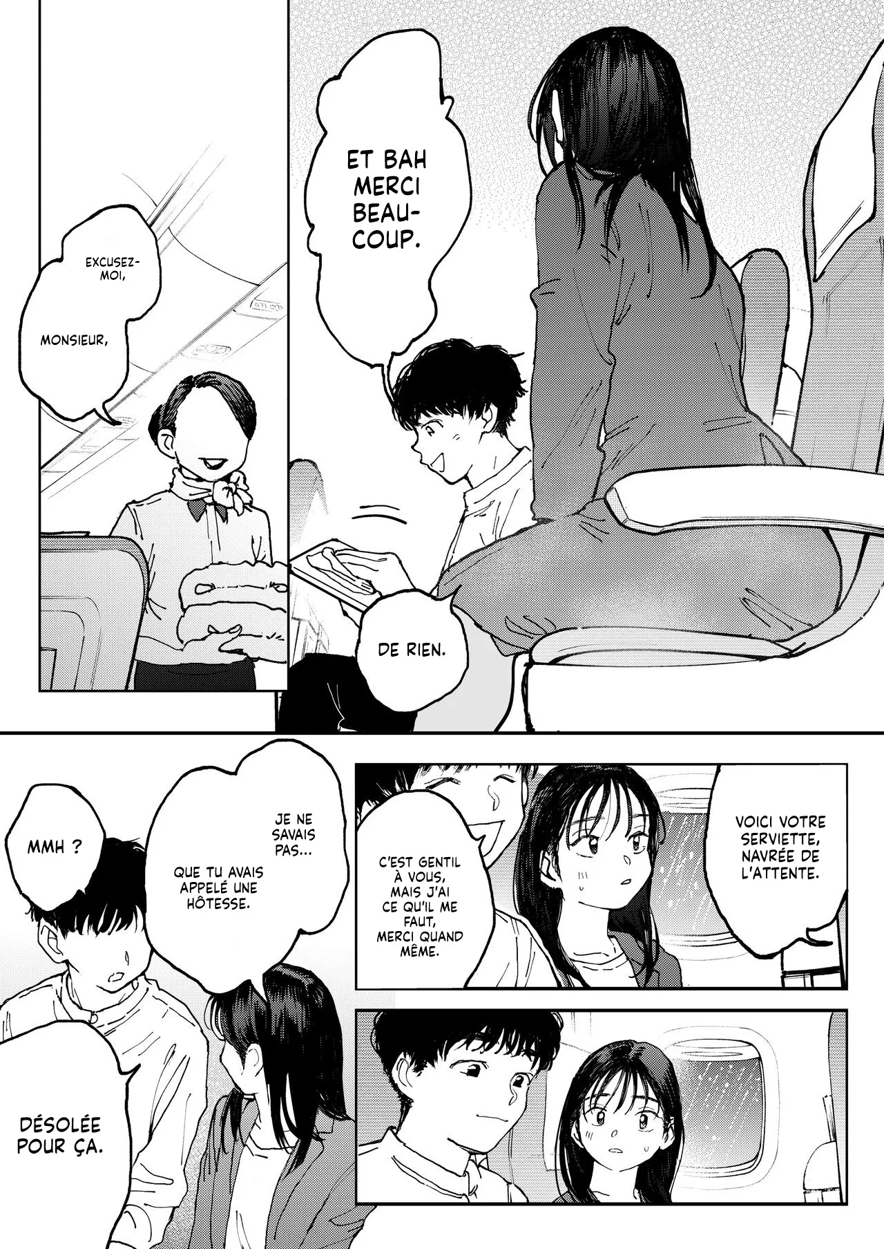 Muramura OL-san wa Hikouki no Naka demo Seiyoku o Mitashitai | Une jeune Femme veut assouvir son Fantasme dans un avion page 6 full