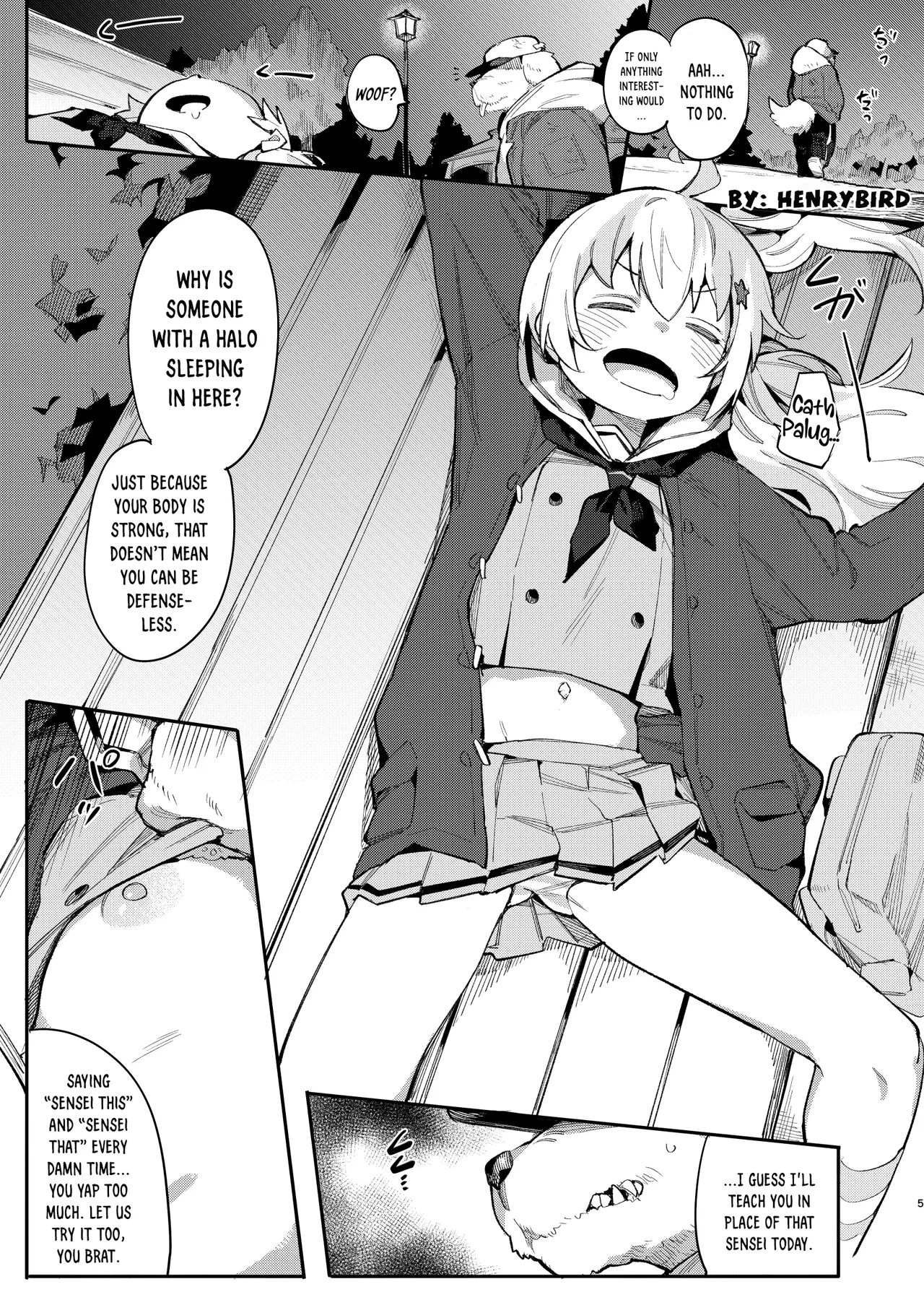 BlueArch Ryoujoku Goudoushi "CuteAggression" page 5 full