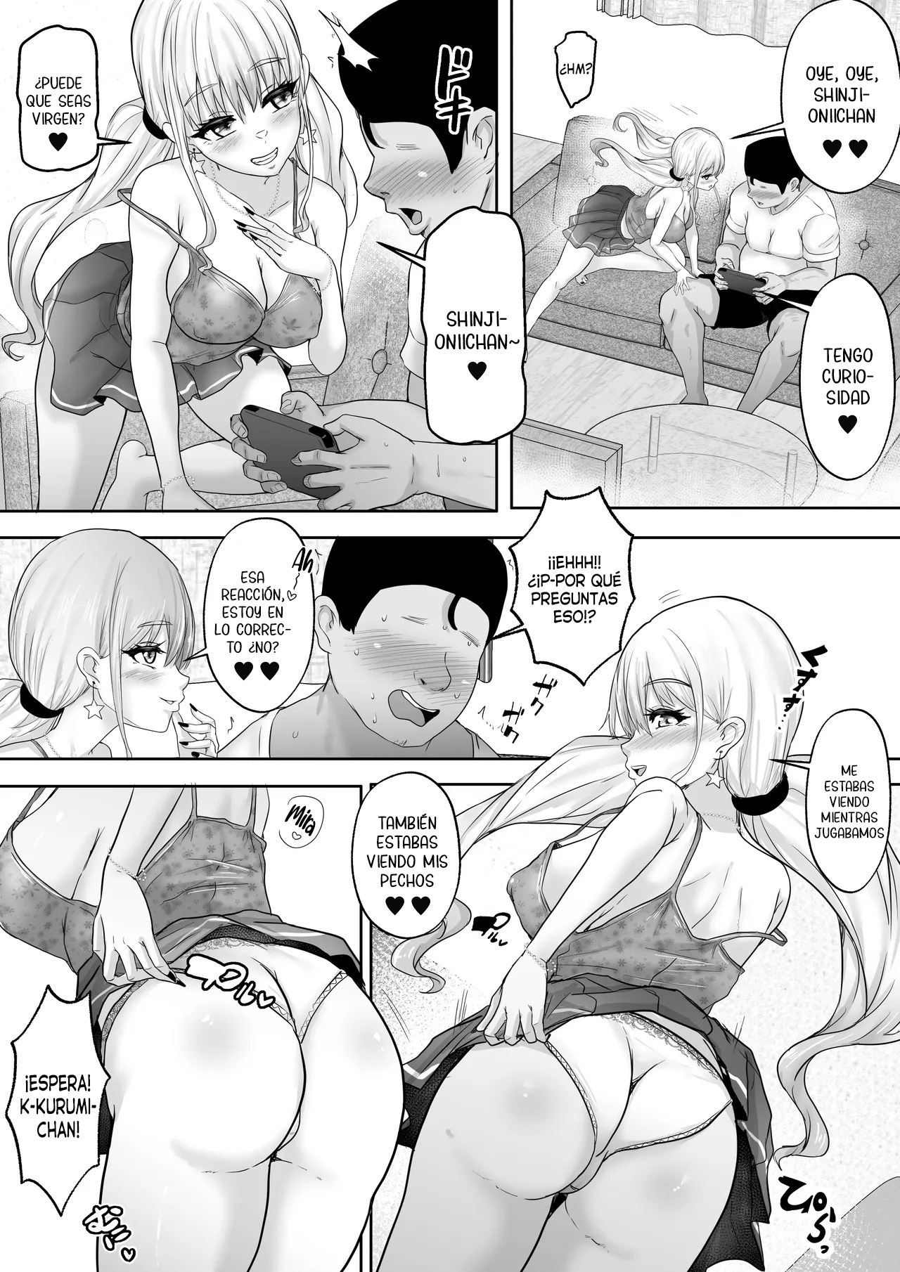Bokutachi Kyoudai wa Itsudatte Naka  ga Ii ~Jyuu Nenburi ni Saikaishita Gimai ga Gal-ka!？Saikai Shonichi ni Saikou no Fudeoroshi o Shite Moratta Ani~｜Mi hermanastra y yo siempre nos llevamos bien  ~Después de diez años, mi hermanastra se ha vuelto una ¿¡Gyaru!？El hermano que perdió su primera vez el día en que se reencontraron~ page 8 full