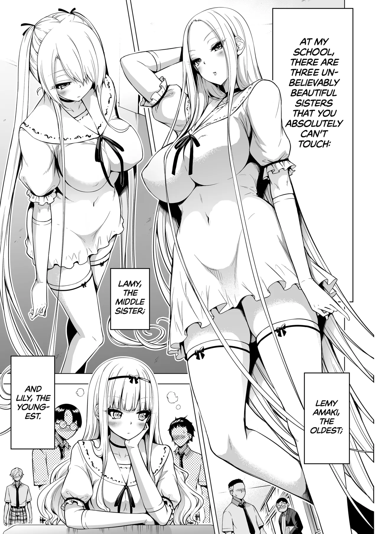 Hands-On Draining with Three Succubus Sisters - Chapters 1-3 page 2 full