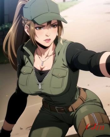 Ai SHIRUSAKI AS SONYA BLADE (Netorare Fighter Yaricchingu!) [AI Generated] cover
