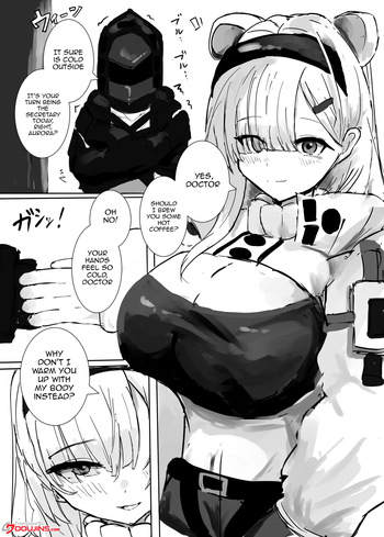 [Sunaneko] Aurora-chan to Karada Attame Ecchi o Suru Ohanashi / Story About Doing Lewd Things With Aurora As She Warms My Body (Arknights) [English] {Doujins.com} cover