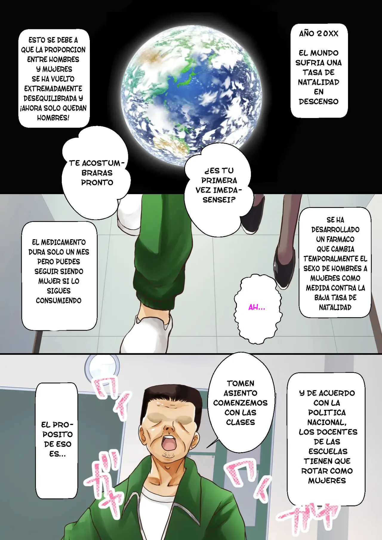 TS Oji-san Sensei ga Seishori Gakari ni Naru Sekai page 2 full
