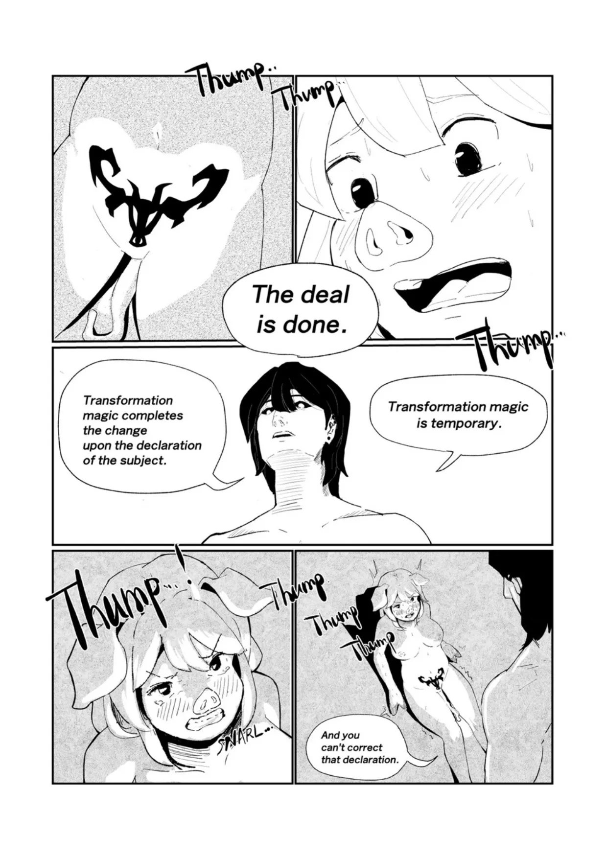 Englishキミは今日から豚魔族_第3話 page 11 full