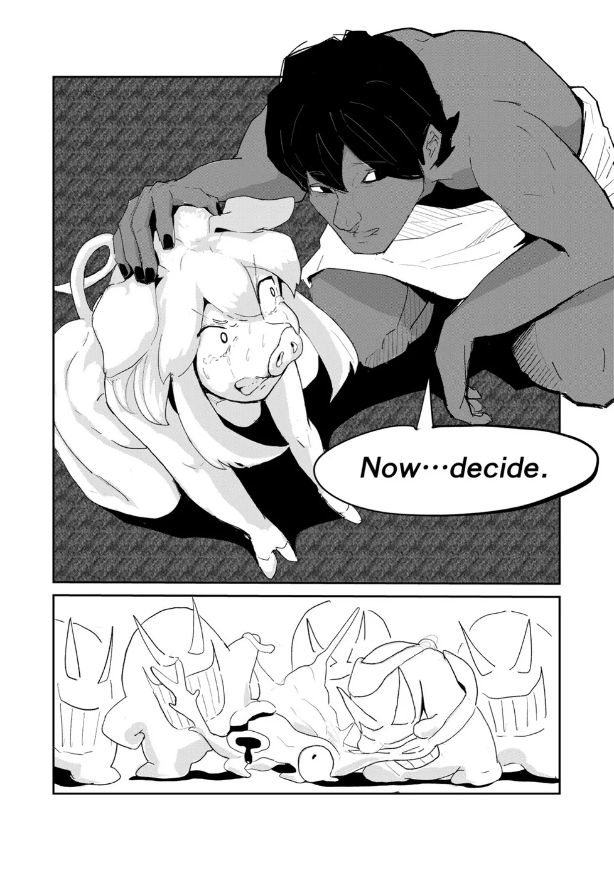 Englishキミは今日から豚魔族_第3話 page 8 full
