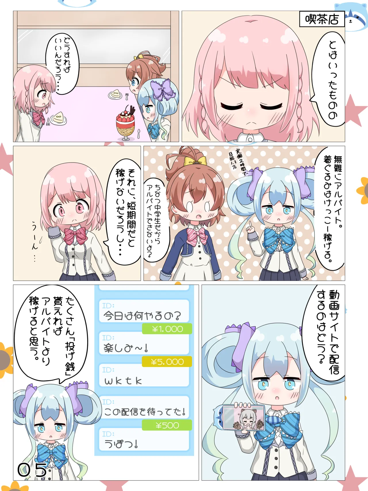 Akari/Arisu/Chinatsu no Nagesen Challenge page 6 full
