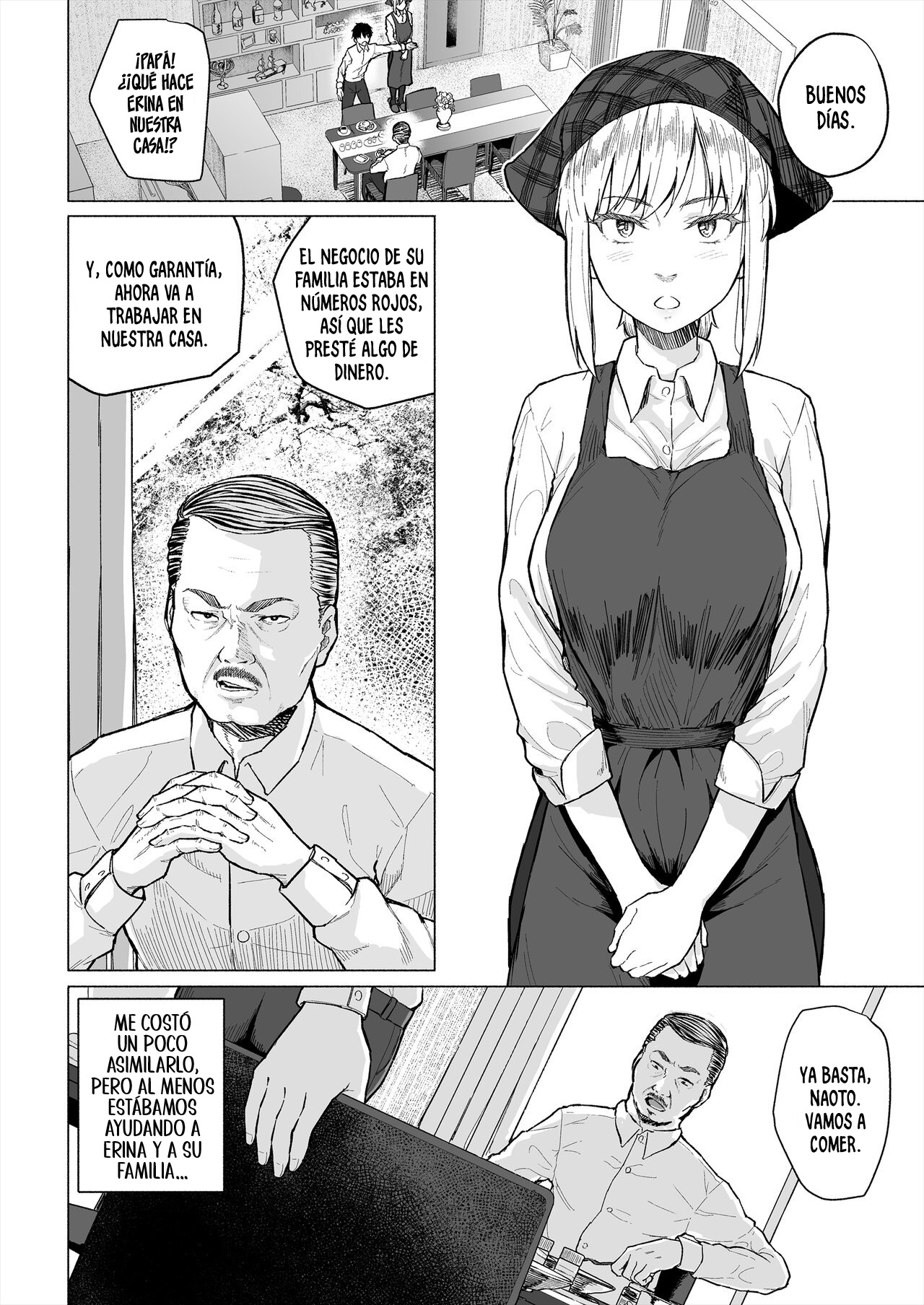 Osananajimi wa Shakkin no Kata toshite Oyaji ni Dakareru｜Mi Amiga de la Infancia es Usada como Forma de Pago de una Deuda por mi Padre page 3 full