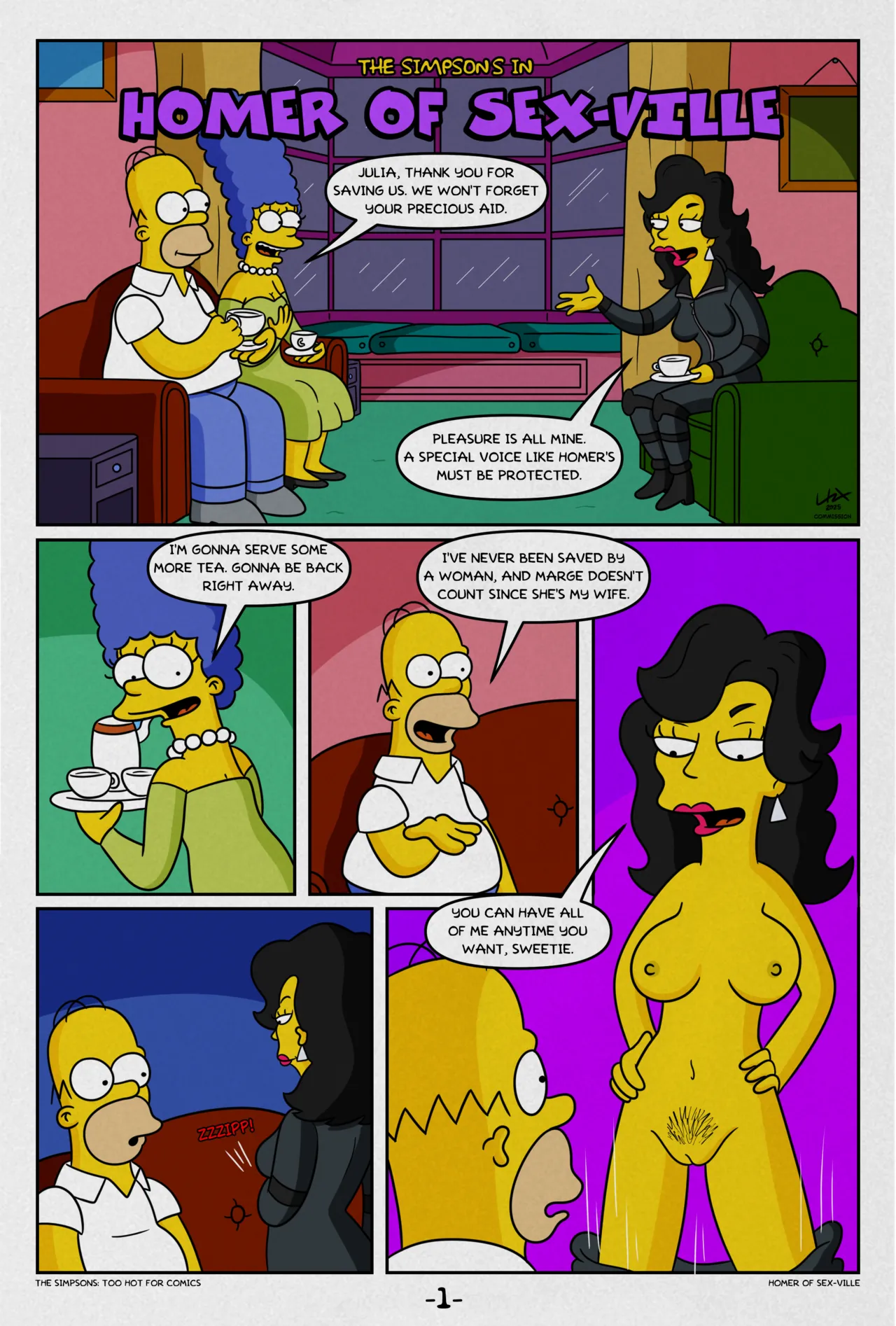 Homer of Sex-ville page 1 full