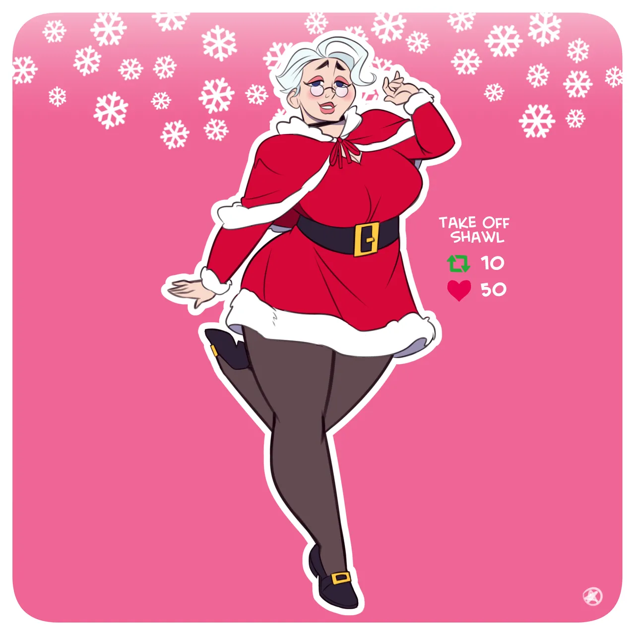 Mrs. Claus Strip Game page 1 full