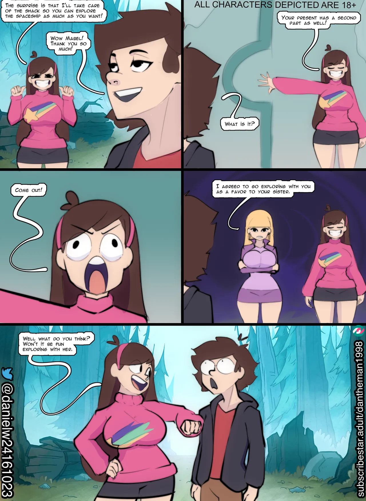 Gravity Falls: Dipper's Exxxploration page 4 full