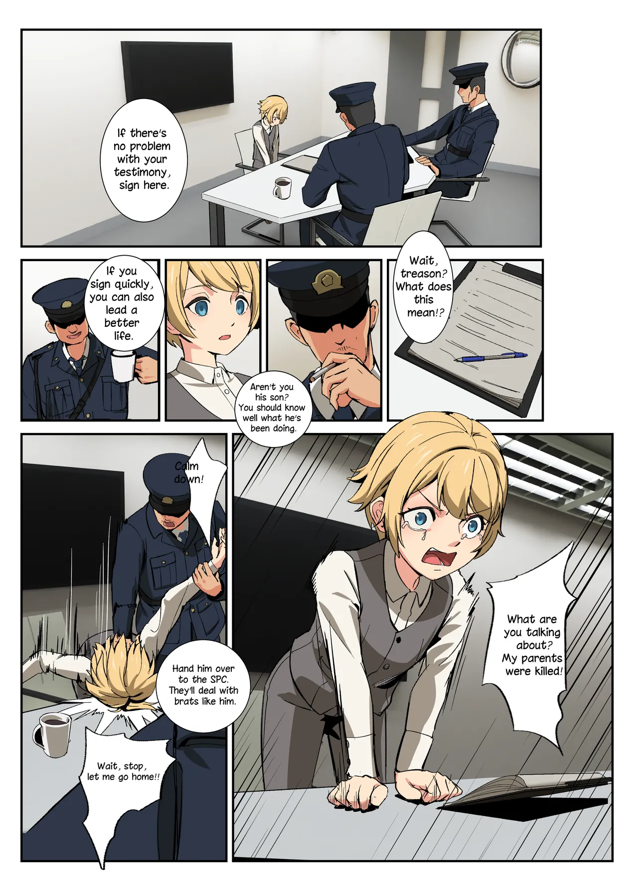 The Beginning of the Forced Smile!! The story before Ian enters the shop page 11 full