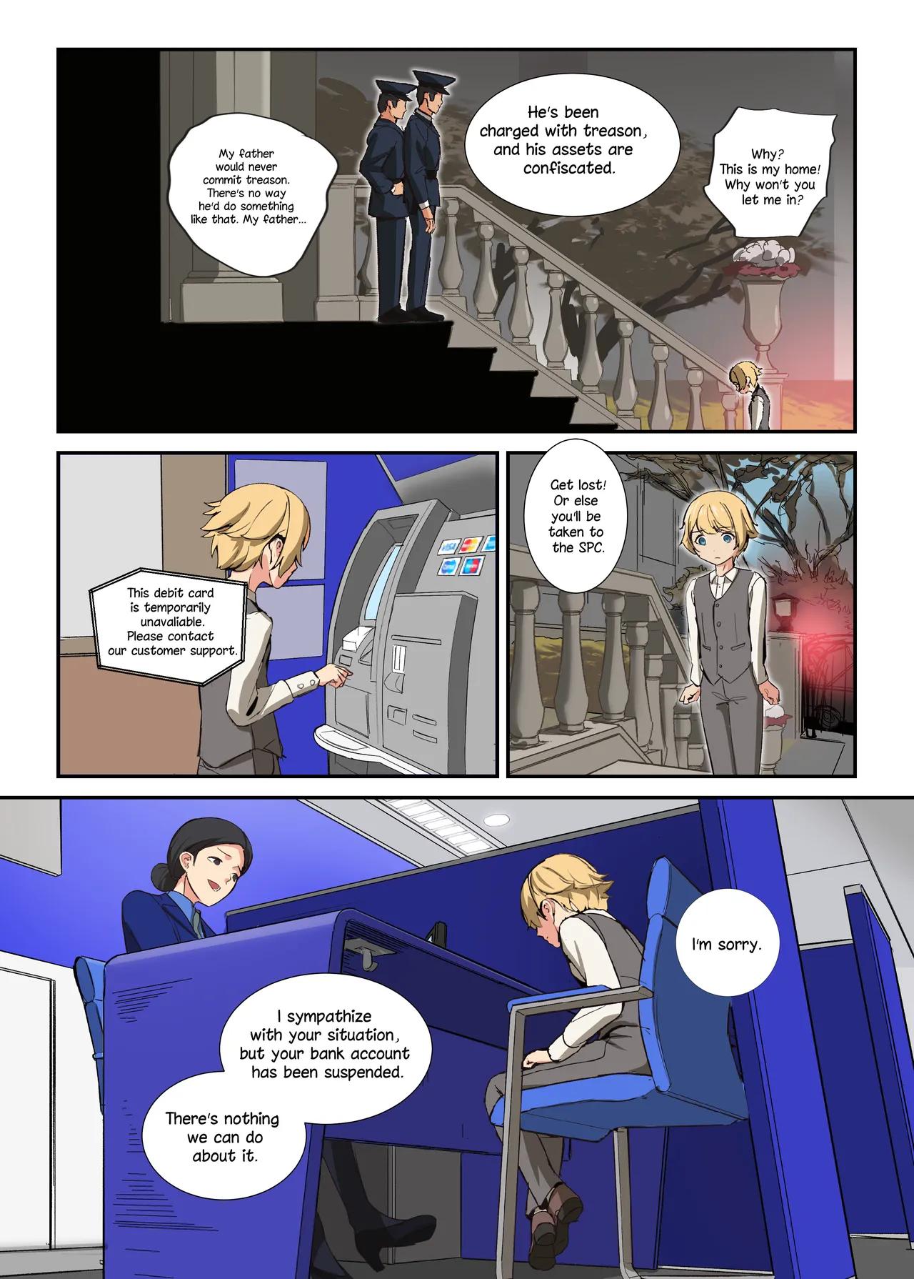 The Beginning of the Forced Smile!! The story before Ian enters the shop page 12 full