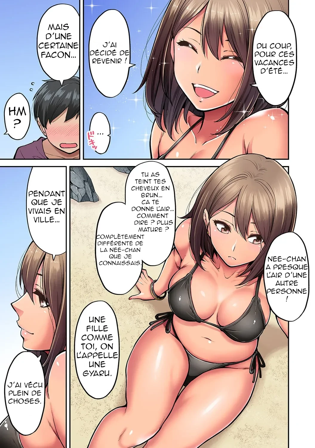 Akogare no Nee-chan ga Gal ni Natte Kaette Kita Natsuyasumi Ch. 1-7 page 6 full