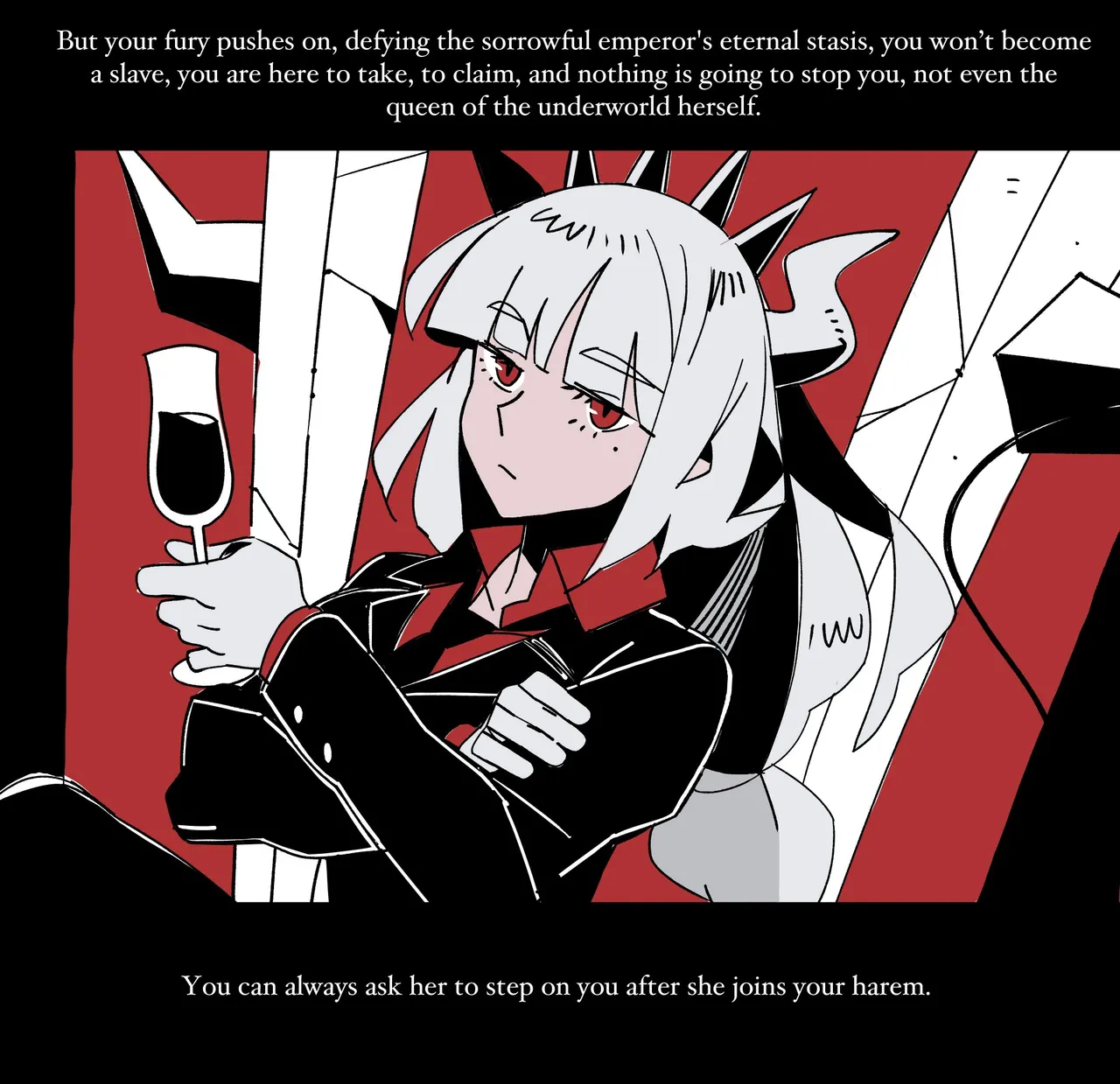 Helltaker Fanart Madness  Lucifer chapter colorized page 4 full