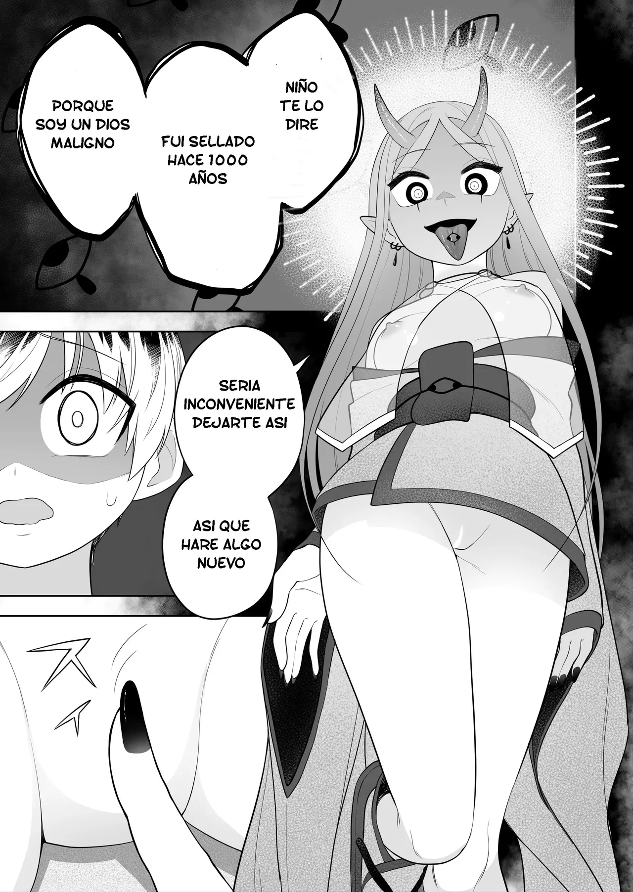 Hokora no Fuuin o Toite Akujin ♂♀ no Kenzoku ♀ ni Sarechau Hanashi | Rompí el sello y me convertí en el vasallo del dios maligno ♂♀ page 11 full