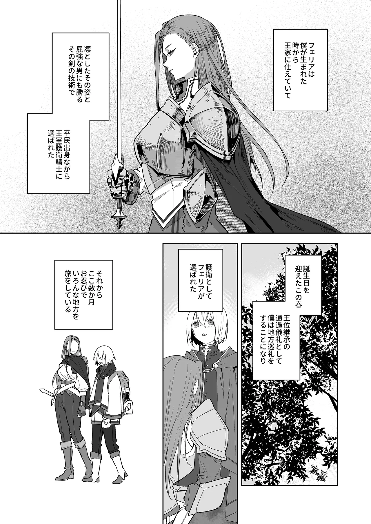 護衛女騎士と王子の関係が壊れる日 page 1 full