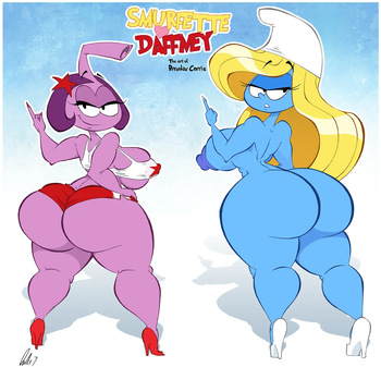 [bcdickchix] Smurfette loves Daffney (Smurfs//Snorks) cover