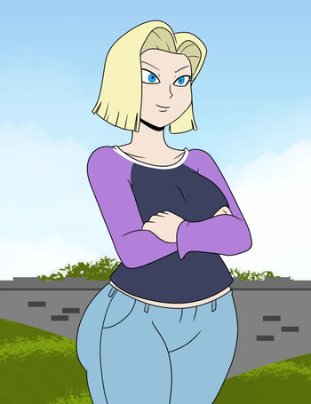 [ComicalWeapon] Caked Up - Android 18 (+ Chi-Chi & Bulma) cover