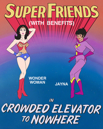 Super Friends with Benefits: Crowded Elevator to Nowhere (short commission -- complete) cover