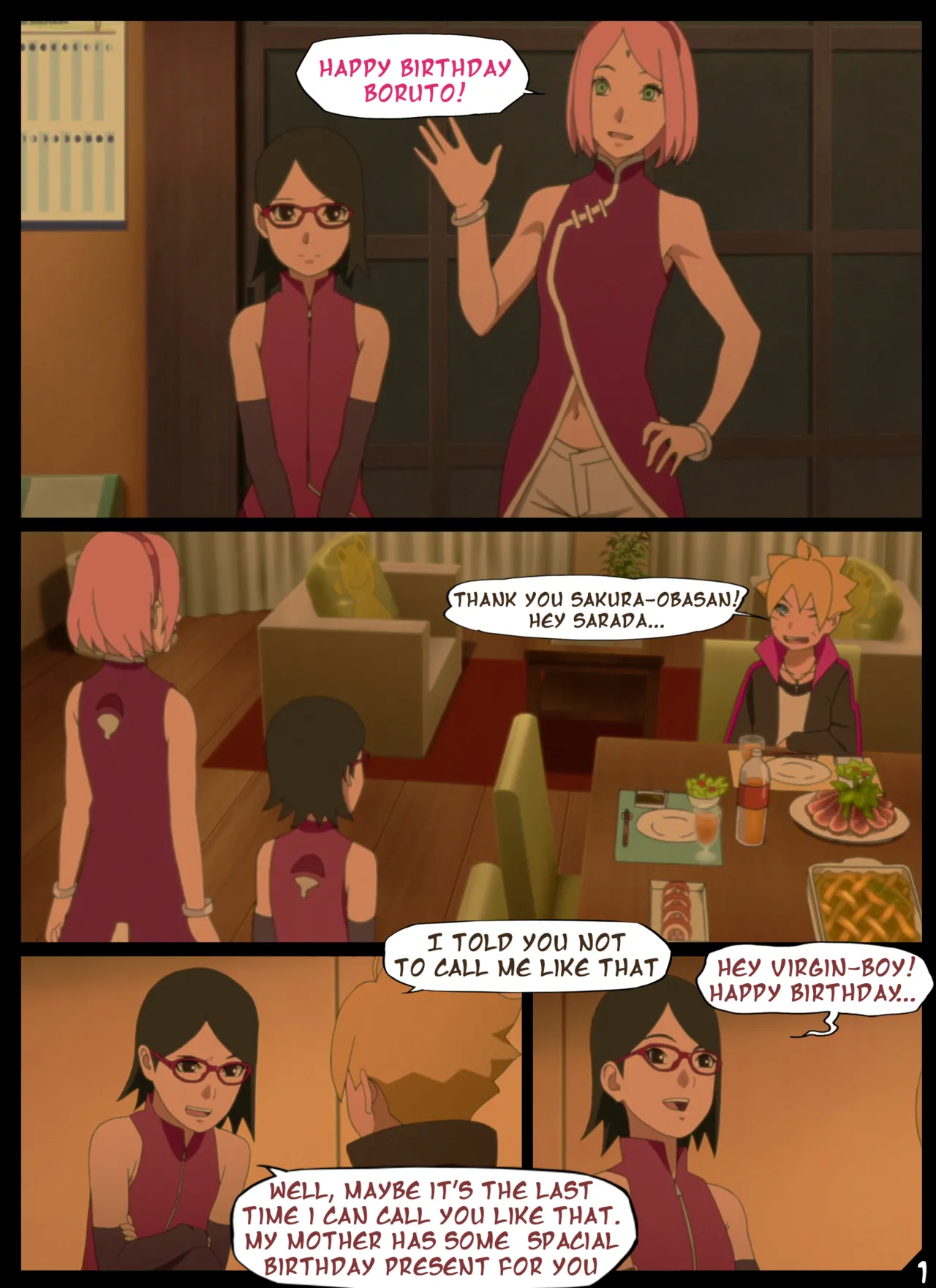 Boruto's Birthday Clash 1 & 2 page 2 full