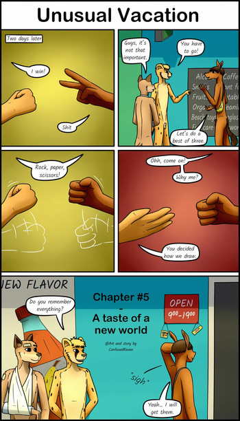 [ConfusedRaven] Unusual Vacation #5 - A taste of a new world cover