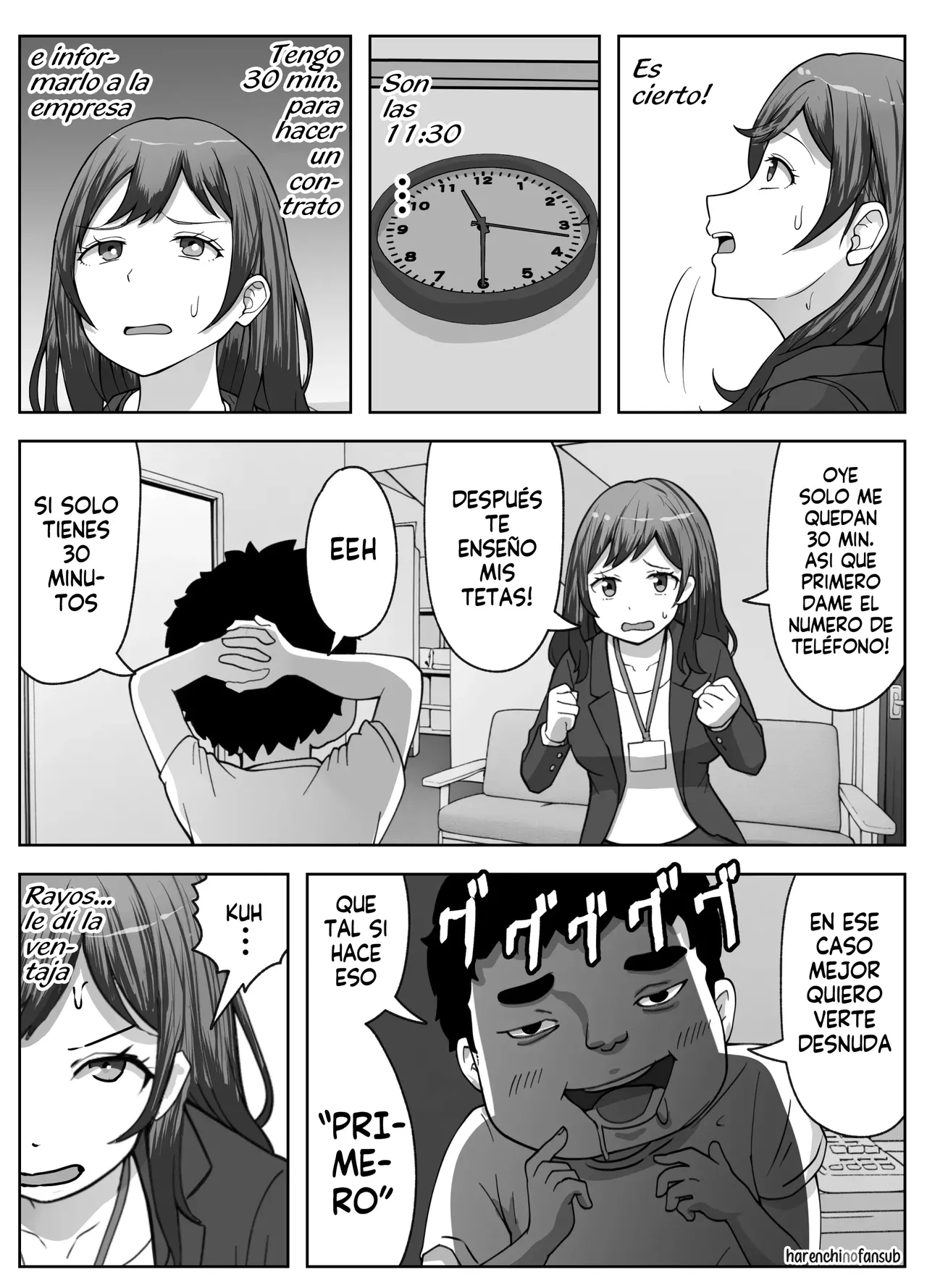 Eigyousaki de Kyokon Danshi ni soku hame saremashita| Un Chiquillo con una Gran Verga de Pronto me Violo en una Jornada de Ventas page 12 full
