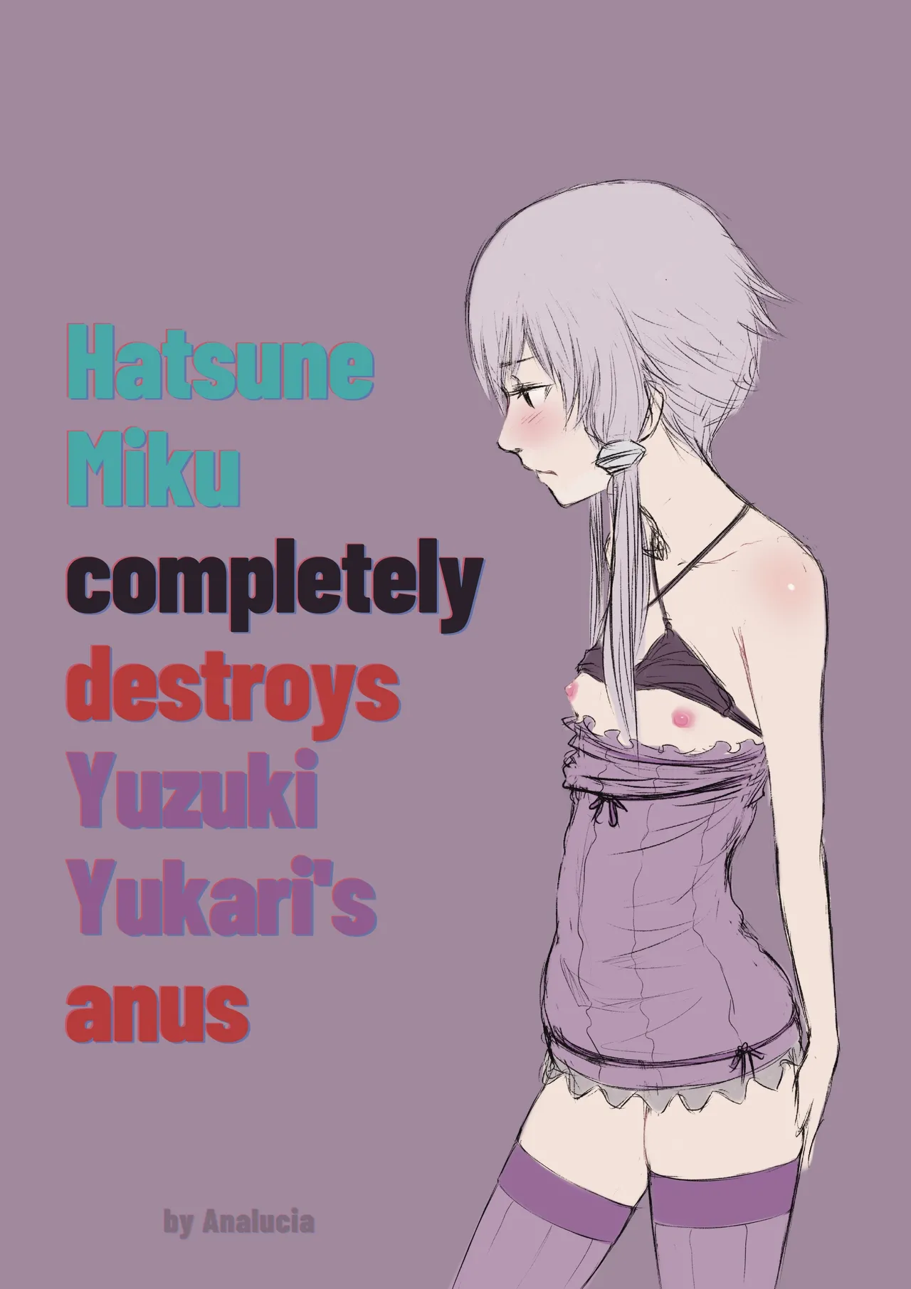 Hatsune Miku completely destroys Yuzuki Yukari's anus page 1 full