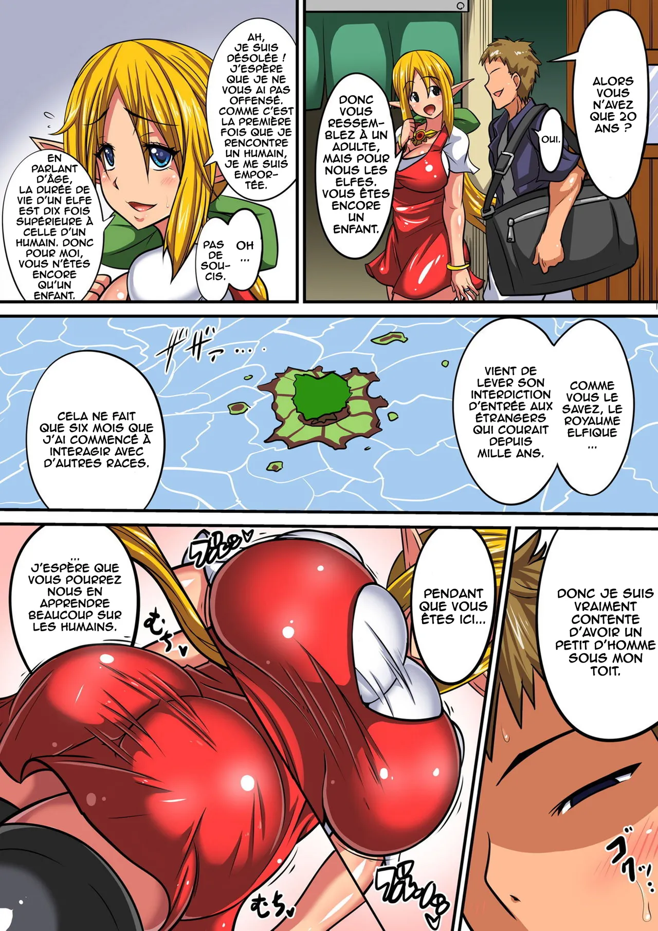 Elf Oyako to Pakopako Ibunka Kouryuu! 1-3 page 4 full