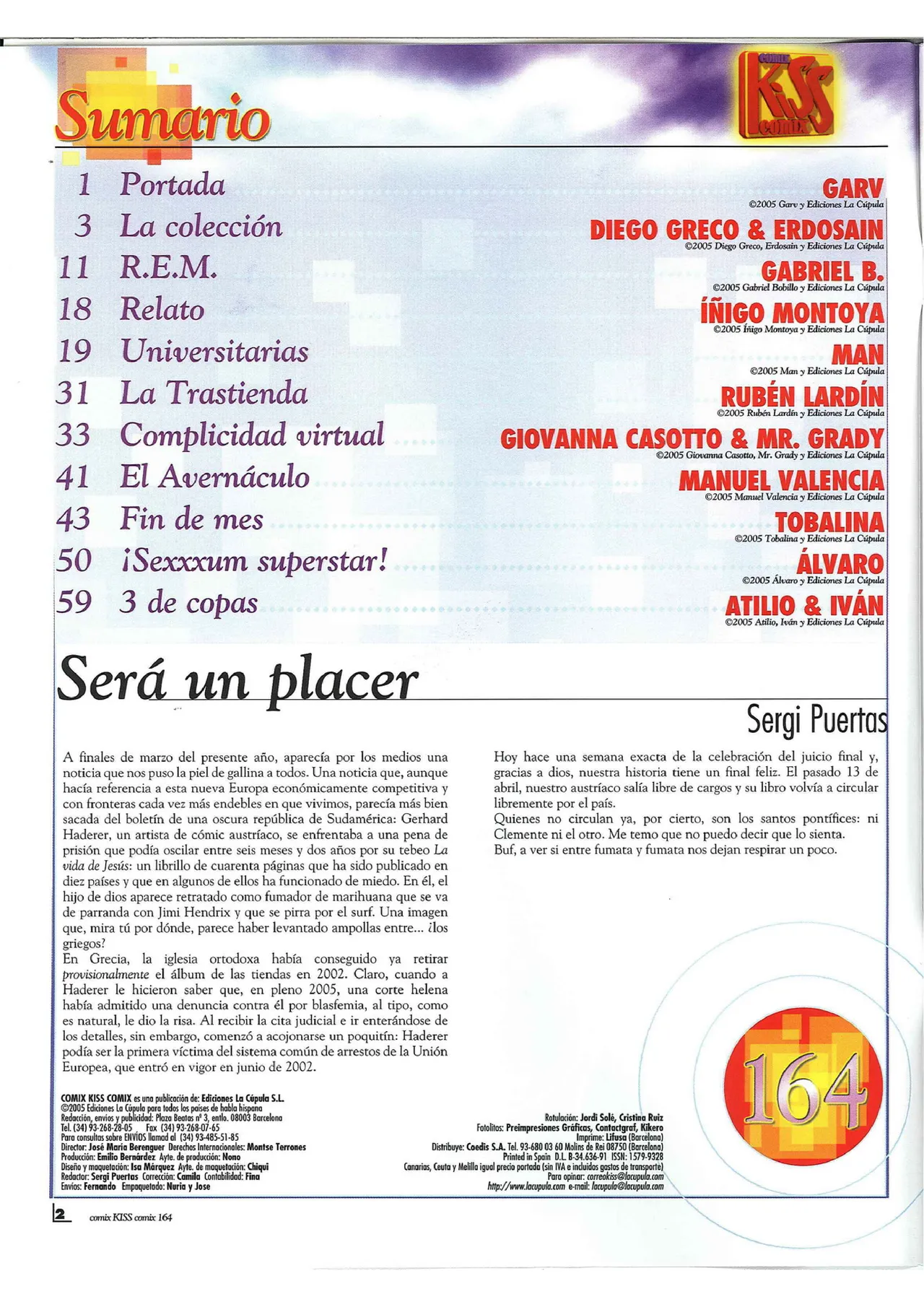 Kiss Comix #164 page 2 full