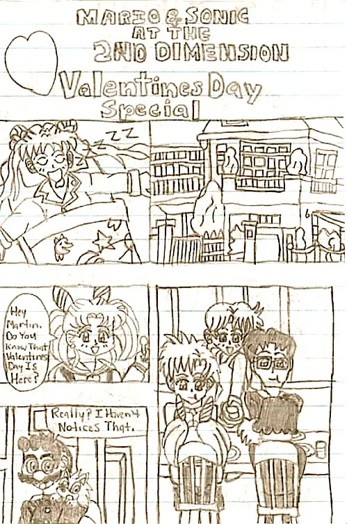 Mario & Sonic Valentines Special page 1 full