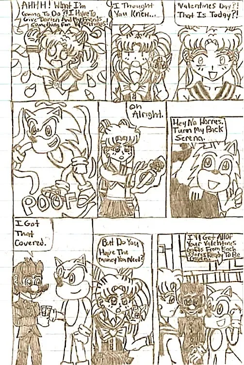 Mario & Sonic Valentines Special page 4 full