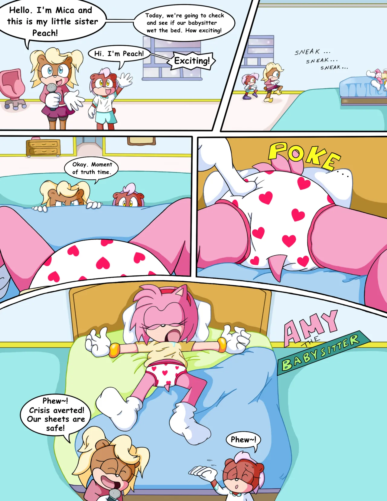Amy the Babysitter! page 1 full