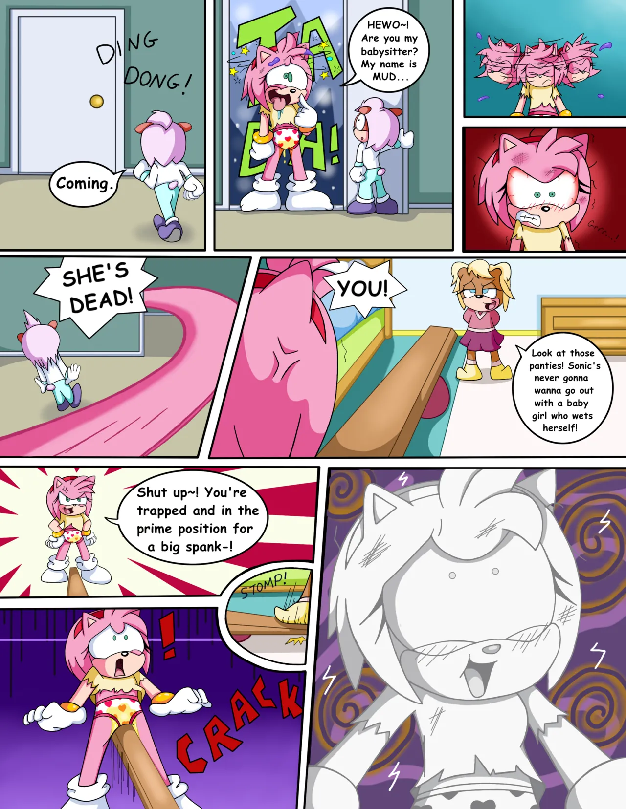 Amy the Babysitter! page 7 full