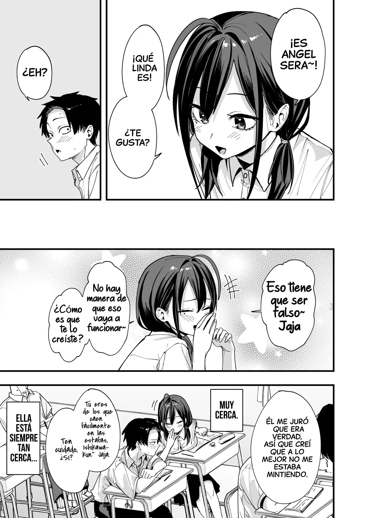 Tonari no Seki no Tomodachi to Issho ni Onanii Suru Hanashi｜La historia de cómo me masturbé junto a la chica que se sienta a mi lado page 11 full
