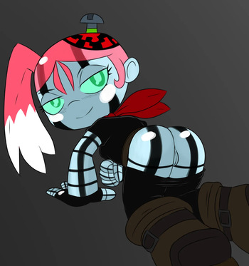 Jinmay and other gals from Super Robot Monkey Team Hyper Force Go! (But it's mostly Jinmay) cover