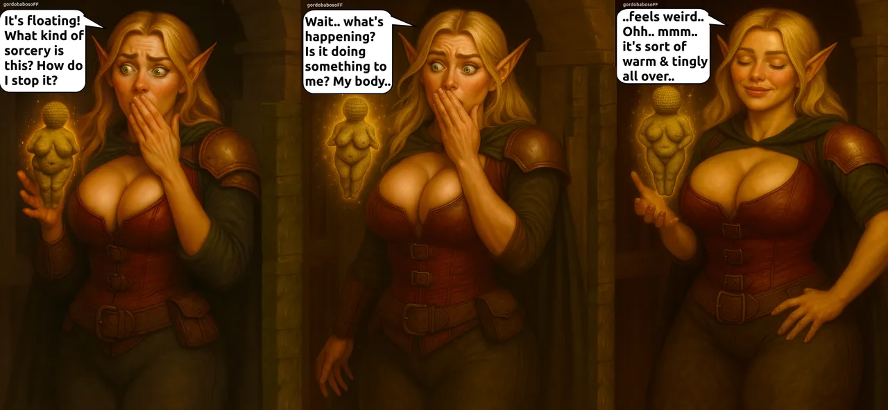 Elf vs Venus Busty Weight Gain Expansion page 2 full