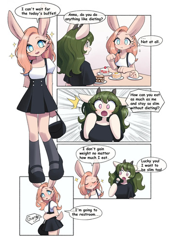 [Unoroute (UnoUsaya)] She Doesn't Gain Weight cover