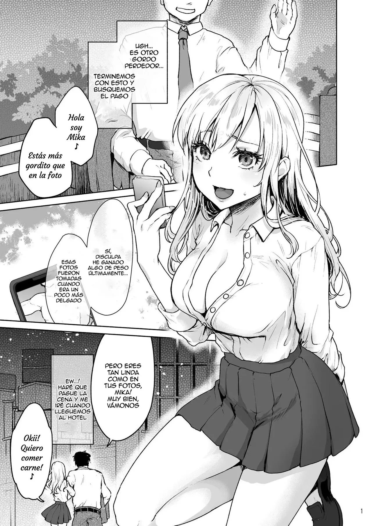 Namaiki na Papakatsu Joshikousei ni Oji-san ga Tappuri Shitsukete Agemashita.｜Una Colegiala Descarada es Disciplinada a Fondo por un Sugar Daddy. page 3 full