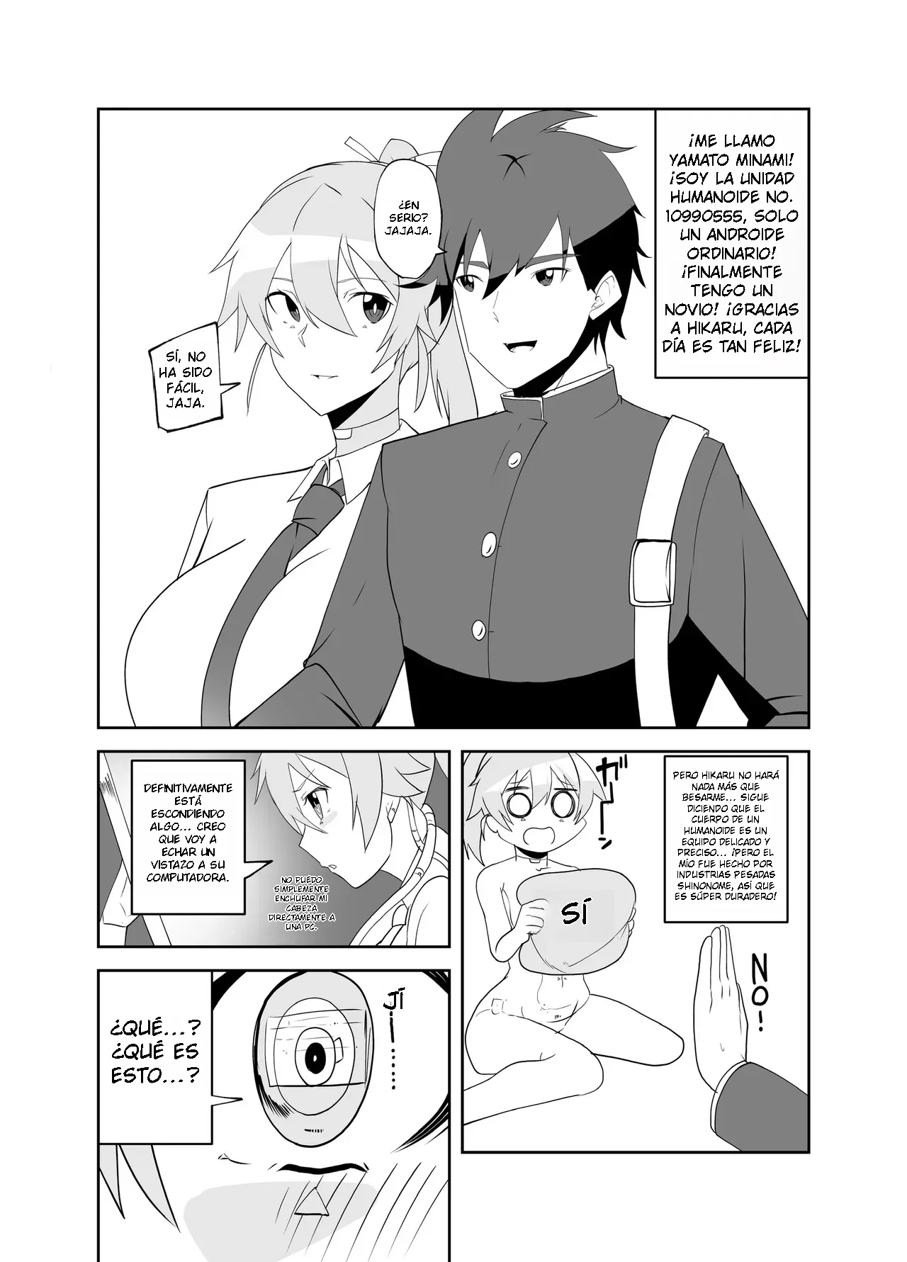 Humanroid no Semen Paradise!｜¡Paraíso de Semen de Androide! page 4 full